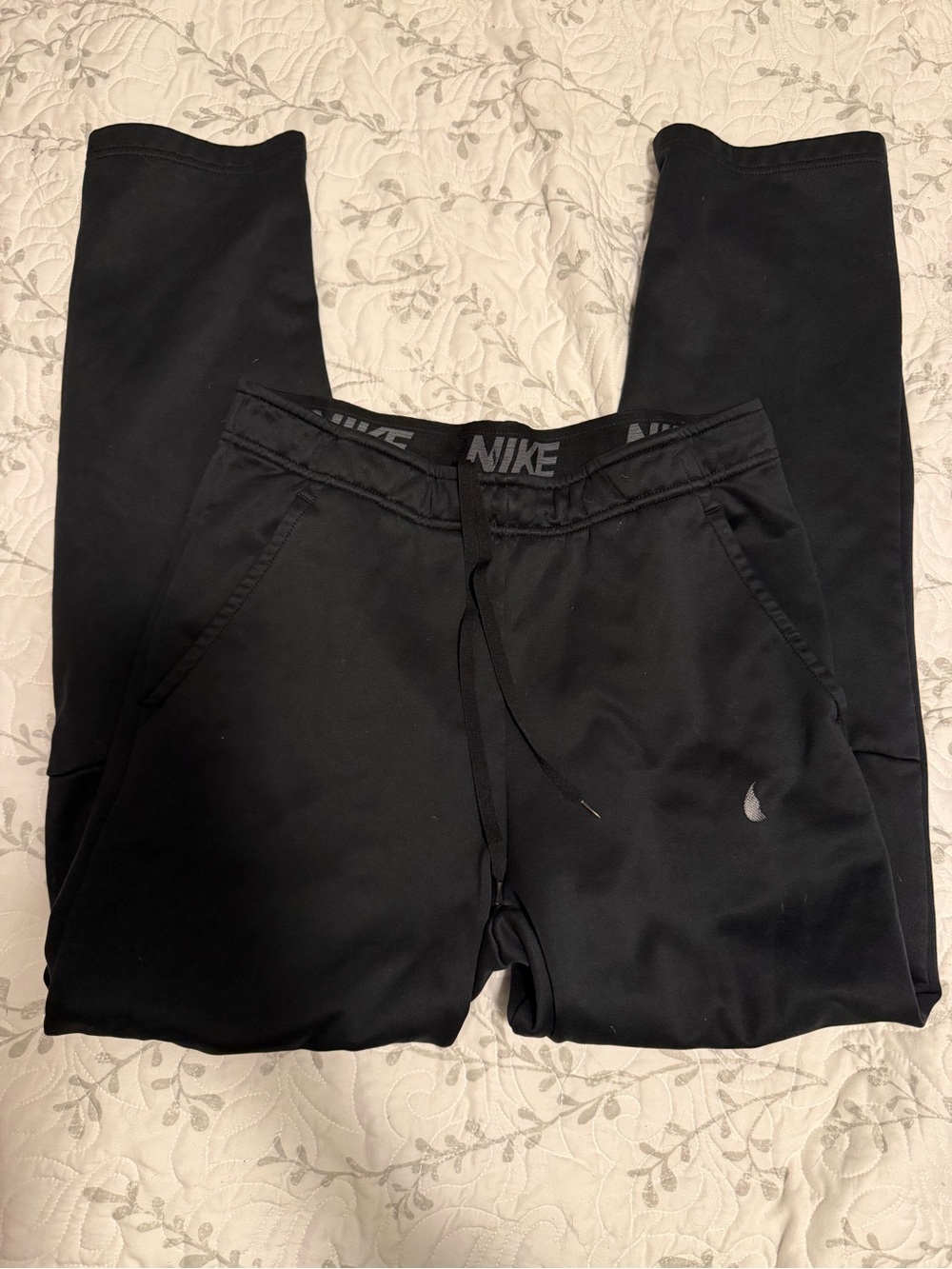 Nike Black Jogger Pants with Drawstring Waist